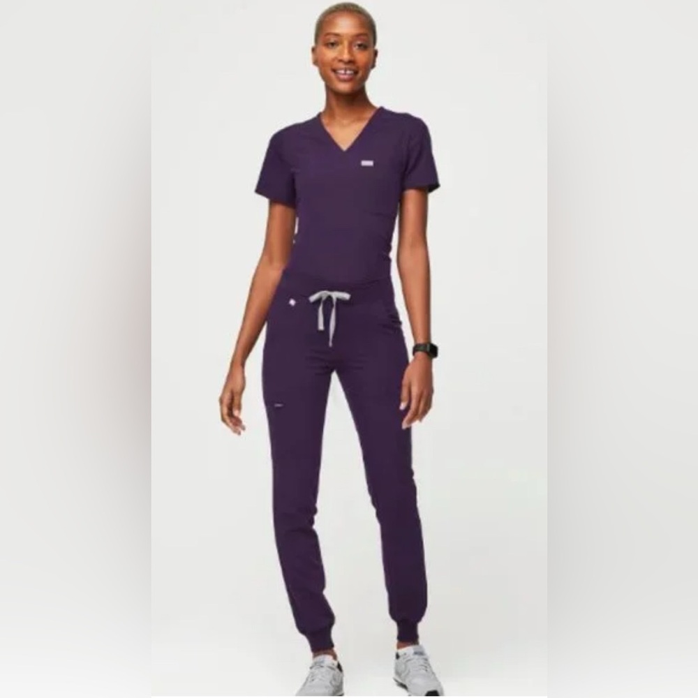 Figs Purple Shadow Scrub Set XS Catarina Top XS/P Zamora Jogger